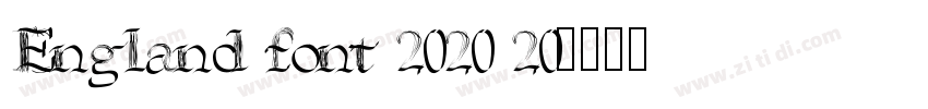 England font 2020 20字体转换